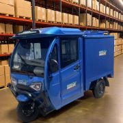 Грузовая электрическая тележка GreenCamel Тендер E1500 (60V 1200W) кабина, понижающая